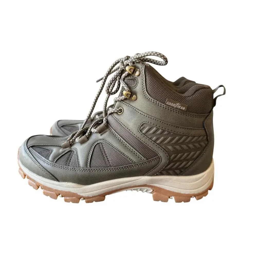 Goodyear Footwear Men's Olive Green Teton Outdoor Hiker Work Boots Size 9M